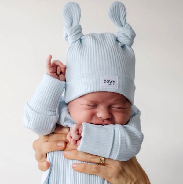 Double Knot Beanie - Powder Blue