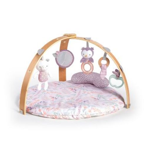 Ingenuity Cozy Spot Reversible Duvet Activity Gym with Wooden Toy Bar - Calla