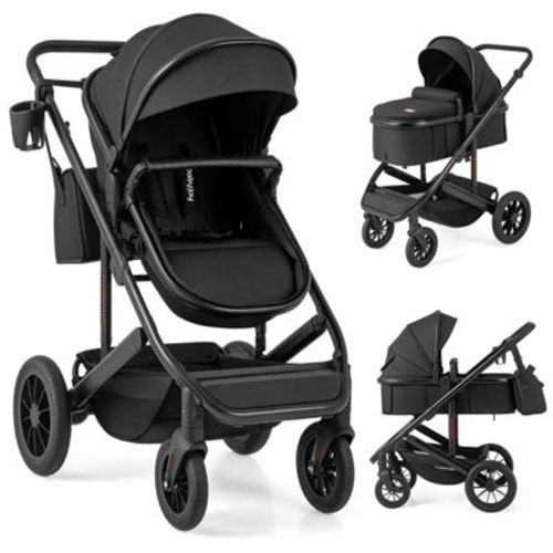 Infans 3-in-1 Newborn Stroller Folding Convertible High Landscape Toddler Stroller