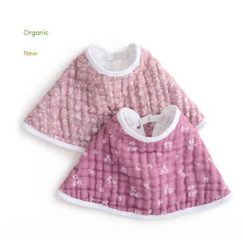 aden + anais Organic Cotton Muslin Oversized Burpy Bib in Heritage Floral
