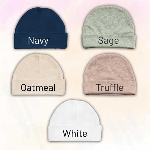 Custom Personalized Baby Hat with Embroidered Text, Personalized Baby Beanie, Infant Beanie with Text, Baby Shower Gift, Newborn Gift
