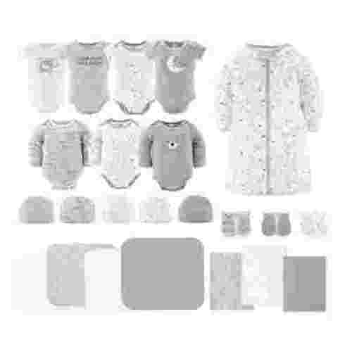 Peanutshell Newborn Bundle: Layette Gift Set for Boys & Girls, Shower Essentials, Celestial Bears