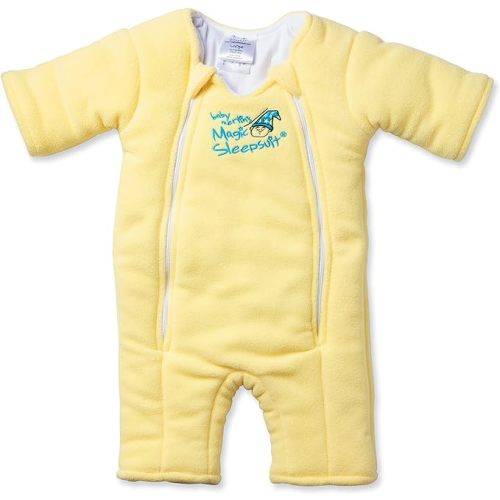 Baby Merlin's Magic Merlin Sleepsuit - Microfleece Baby Transition Swaddle - Sleep Suit - Infants 3-6 Months and 6-9 Months - Large (18-21 lbs) - Yellow