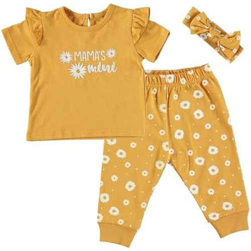Chick Pea Baby Girl Clothes Newborn Jogger Layette Set
