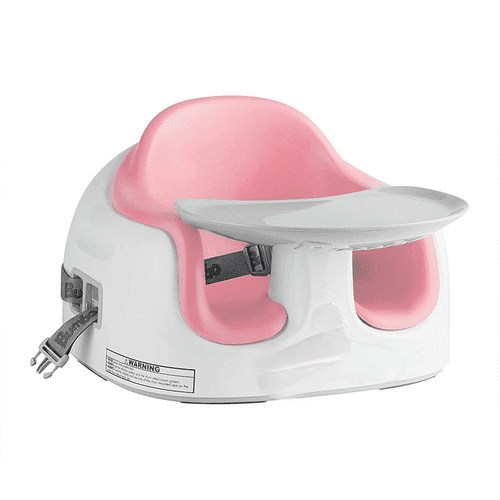 Bumbo 3-in-1 Baby Multi Seat Booster with Feeding Tray, 6-36 Months, Cradle Pink