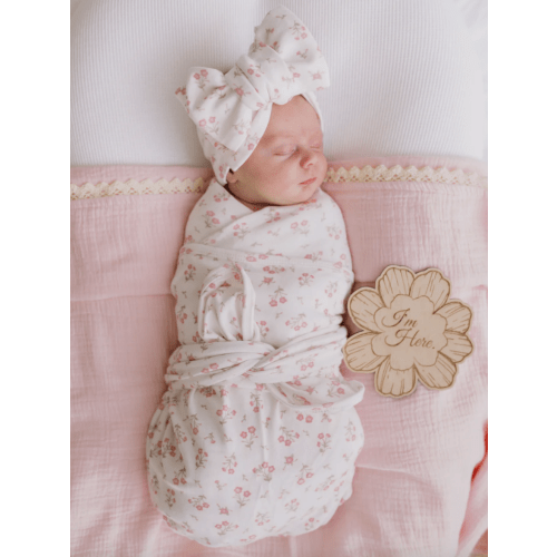 Swaddle Set | Paisley Peony – Little and Fern