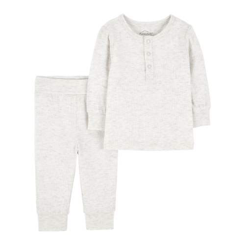 Baby 2-Piece PurelySoft Outfit Set - Grey - Carter's | Carter's