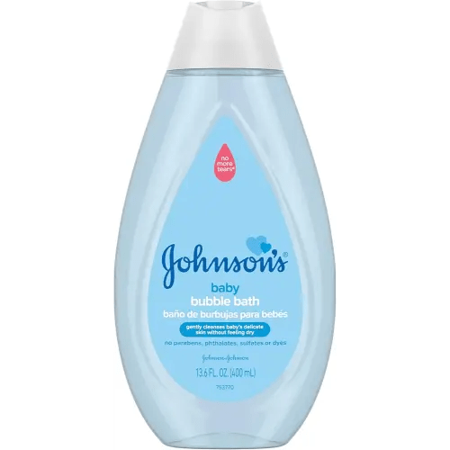 Johnson's Baby Bubble Bath for Gentle Baby Skin Care, Paraben-Free, Pediatrician-Tested, Hypoallergenic, Tear-Free, Dye-Phthalate & Sulfate-Free, 13.6 Fl Oz