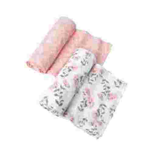Modern Moments by Gerber Gender Neutral Ultra Soft Swaddle Blankets, 2-Pack, Pink Floral