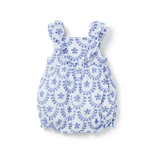 Baby Eyelet Ruffle Romper