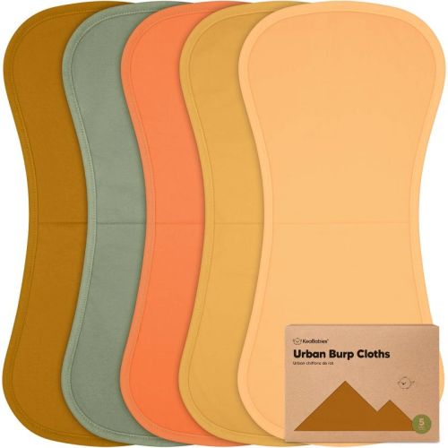KeaBabies 5pk Urban Baby Burp Cloths, Organic Burping Cloth for Babies, Burp Rags for Baby Girls, Boys (Constellation)