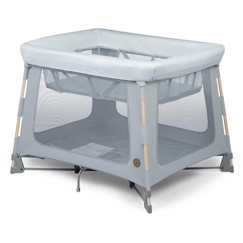 Maxi-Cosi Swift Baby Playpen with Mat, Baby Play Yards, Pack and Play with Bassinet - Portable Playpen for Babies and Toddlers, Classic Slate