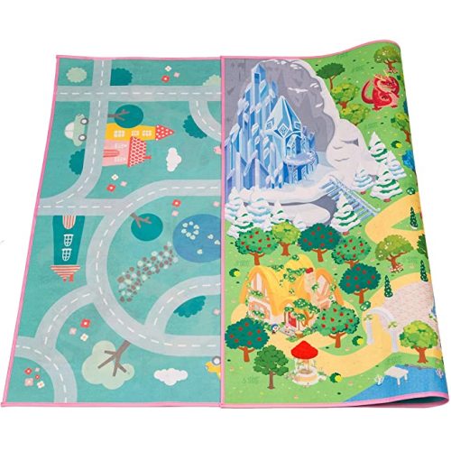 Kids Double Sided Felt Play Mat - 2 in 1 Indoor/Outdoor, Machine Washable 59" L x 39" W… Save to Droplist Roll Over Image to Zoom in Kids Double Sided Felt Play Mat - (Princess/Town)