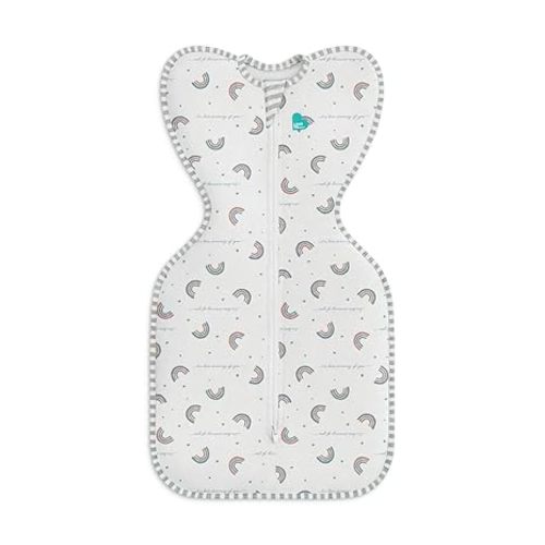 Love to Dream Swaddle UP, Baby Sleep Sack, Self-Soothing Swaddles for Newborns, Get Longer Sleep, Snug Fit Helps Calm Startle Reflex, New Born Essentials for Baby, 1.0 TOG, 8-13lb, Rainbow Dream