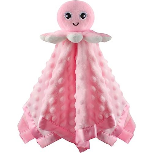Baby Security Blanket Loveys for Babies Snuggle Toy Plush Octopus Stuffed Animal Baby Gifts for Girls and Boys Newborn