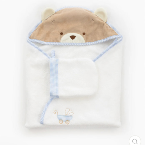 Baby Bath Towel - Blue