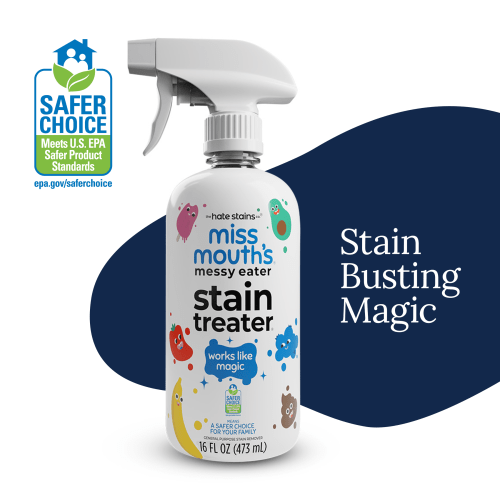 Miss Mouth's Messy Eater Stain Treater Spray for Baby & Kids – 16 fl oz – Newborn & Baby Essentials – Stain Remover for Food, Grease, Coffee & More – Gentle on Laundry, Fabric & Underwear