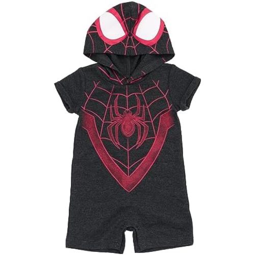Marvel Avengers Spider-Man Captain America Hulk Miles Morales Cosplay Romper Newborn to Toddler