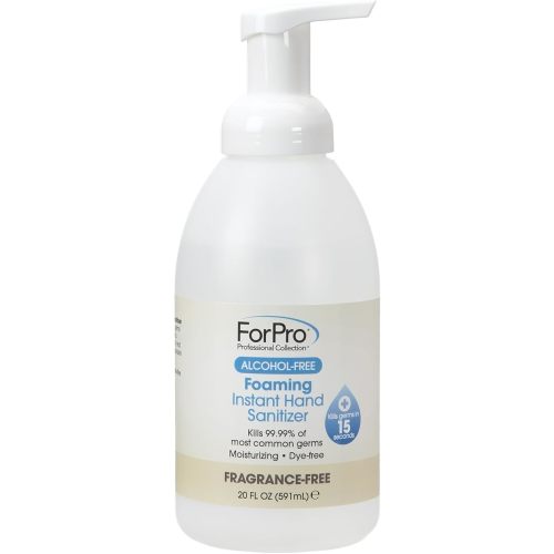 ForPro Professional Collection Alcohol-Free Foaming Instant Hand Sanitizer, Moisturizing, Dye and Fragrance Free Sanitizer, 20 Fl Oz