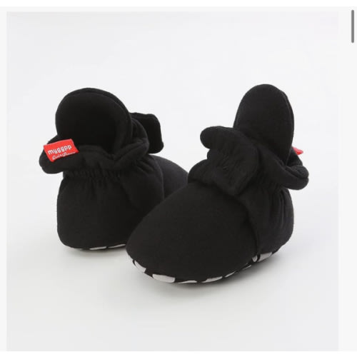 HsdsBebe Unisex Newborn Baby Cotton Booties Non-Slip Sole for Toddler Boys Girls Infant Winter Warm Fleece Cozy Socks Shoes