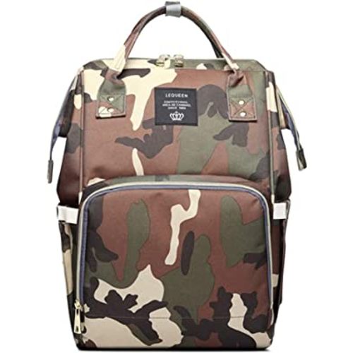 Camo Diaper Bag Backpack Multi-Function Diaper Bag for Baby Care Essentials Waterproof Travel Baby Bag for Mom Dad