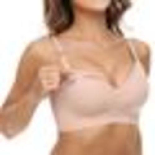 Momcozy Hands-Free Pumping Bra - Beige - L