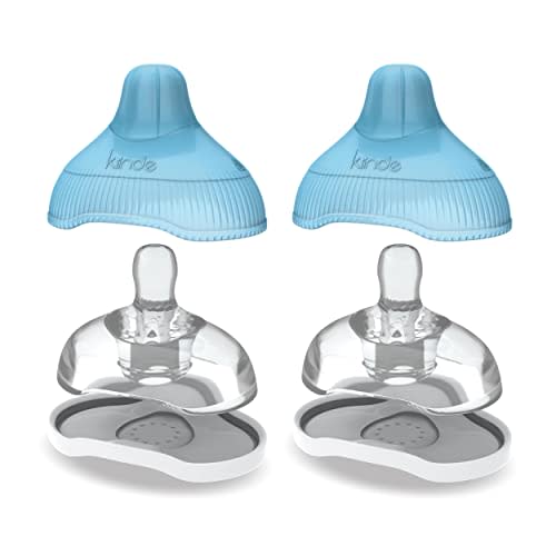 Kiinde Twist Active Latch Nipples for Breast Milk or Formula Feeding - Medium Flow (2 Pack)