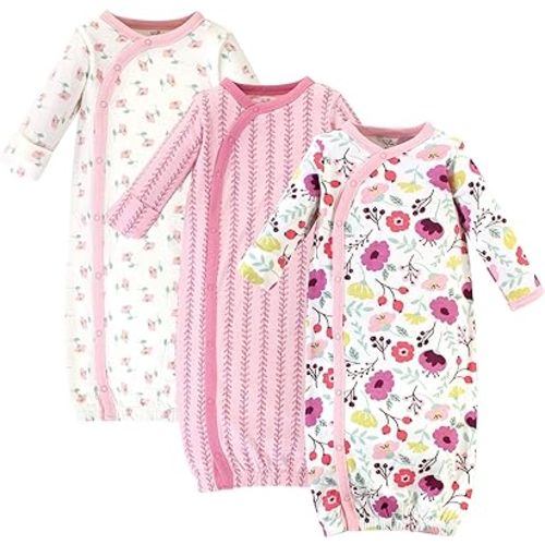 Touched by Nature Baby Girls' Organic Cotton Kimono Gowns