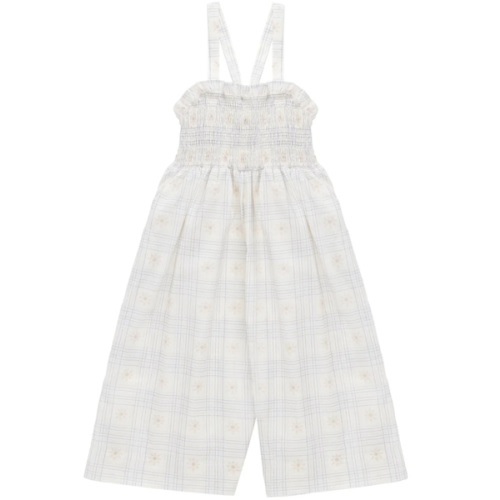 Organic Cotton Arabella Jumpsuit - Marguerite Egret – Jamie Kay USA