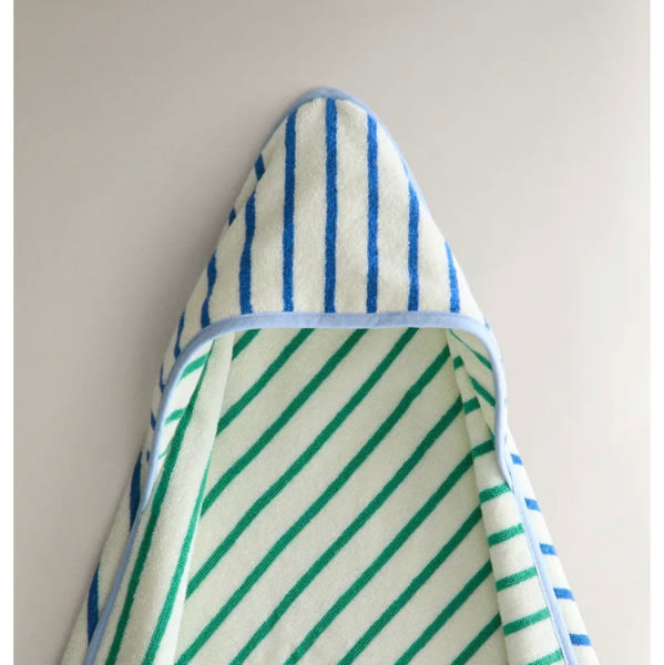 REVERSIBLE STRIPED HOODED BABY TOWEL - Blue | ZARA United States