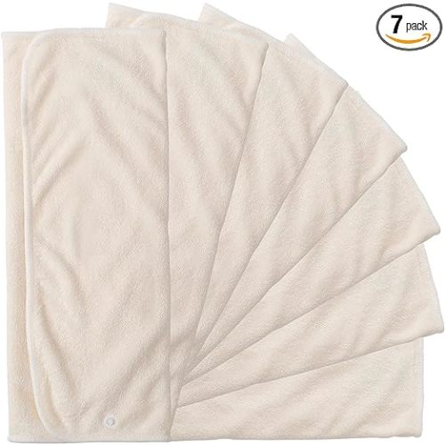 7 Pack Cloth Diaper Prefold Inserts with Snap - 2-4-2 Layers - Reusable and Absorbent - 13" x 15" Perfect for Any Diaper - Nora's Nursery