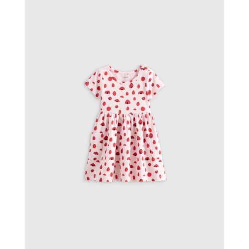 Organic Cotton Fit and Flare Pocket Dress - Baby Girl