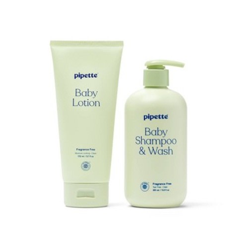 Pipette Baby Bath Wash Gift Set - Shampoo & Lotion - 17.5 fl oz/2ct