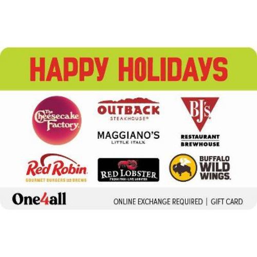 $25 O4all Happy Holidays Dining Gift Card (email Delivery)