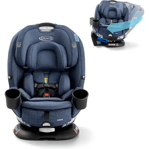 Graco Turn2Me 3-in-1 Rotating Convertible Car Seat, Rear to Forward Facing & Highback Booster, Easy Installation, Brighton