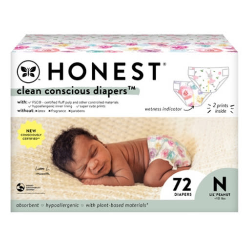 The Honest Company Club Box Diapers Rose Blossom and Tutu Cute