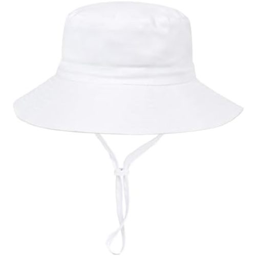 Baby Sun Hat Toddler Boys Girls Bucket Hat for Kids UPF 50+ Sun Protective Child Summer Beach Hats 0-5 Years