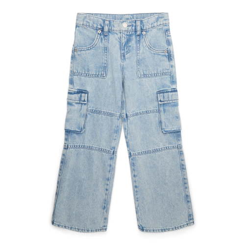 Wonder Nation Tween Girls Denim Cargo Pants, Sizes 5-18