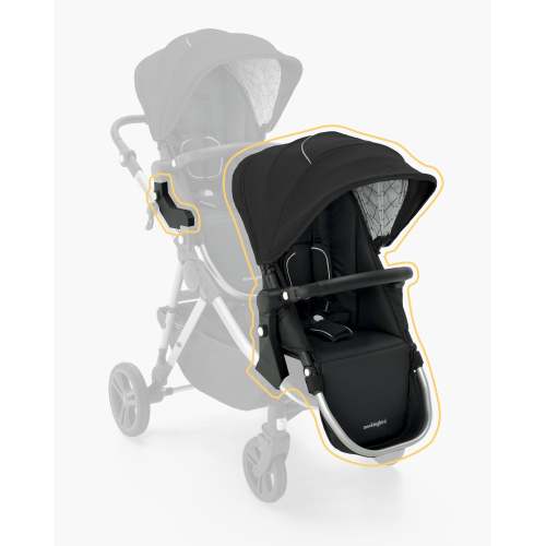 2nd Seat Kit 2.0 | Black, Windowpane, Silver with Black Leather