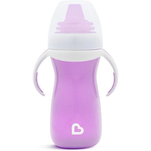 Munchkin Gentle Transition Baby Sippy Cup, Baby's First Sippy - Helps Babies & Toddlers Transitioning from Bottles to Cups, Spill Proof, 9 Months & Up, 10 Ounce, 2 Pack, Blue/Green
