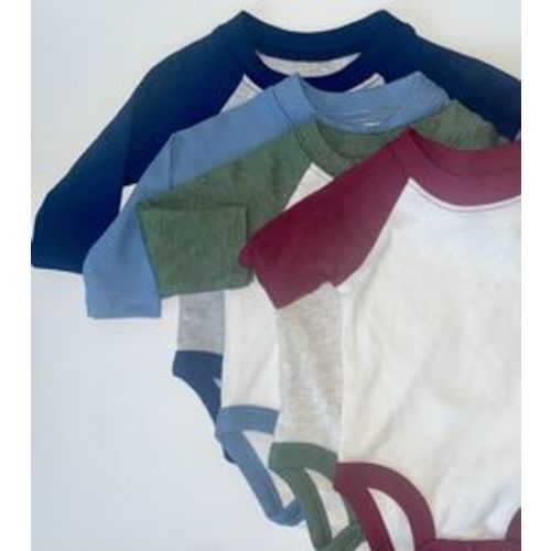 Carter’s 4 Piece Long Sleeve Baseball Bodysuits - Newborn
