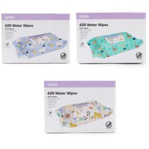 420 Pack Water Wipes - Assorted