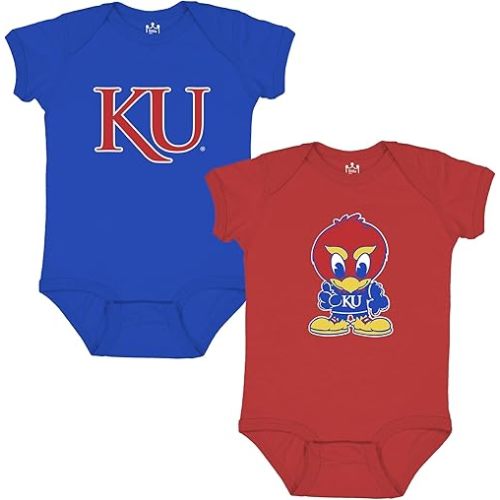 KU Jayhawk two-pack onesies