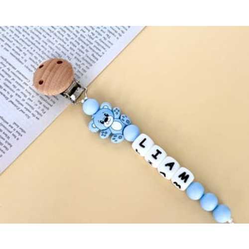 Personalized Pacifier Clip, Baby Shower Gift, Custom Soother Clip, Newborn Gift, Baby Binky Clip, Custom Dummy Clip, Baby Pacifier Holder - Etsy