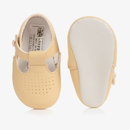 Early Days Baypods - Boys Beige First Step Footwear | Childrensalon Outlet