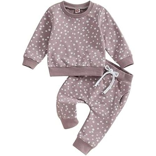 Newborn Baby Girl Clothes Daisy Outfit Long Sleeve Sweashirt Tees Tops Pants Infant Toddler Girl Fall Winter Clothes