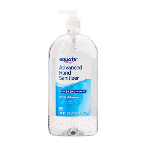 Equate Moisturizing Hand Sanitizer with Vitamin E, 32 fl oz, Large Pump Bottle