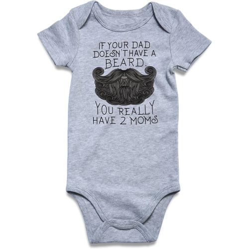 RAISEVERN Baby Boys Girls Clothes Infant Romper Newborn Bodysuits Funny Outfit 0-12 Months