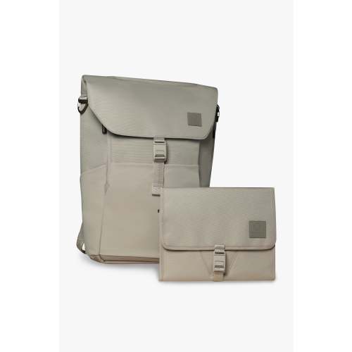 Diaper Backpack & Changing Wallet Bundle / Daybreak Taupe