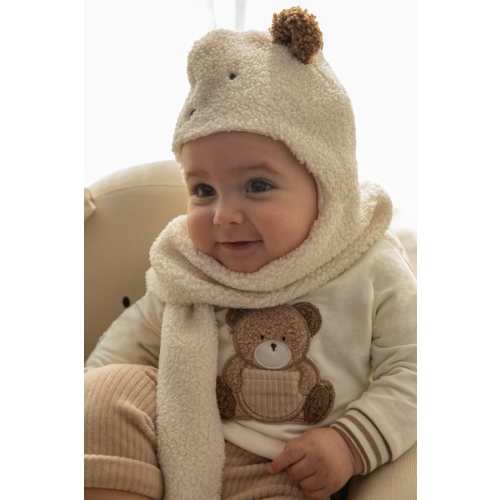 Mayoral Button Back Sweatshirt with Fleece Bear Applique
– Little Miss Muffin Children & Home